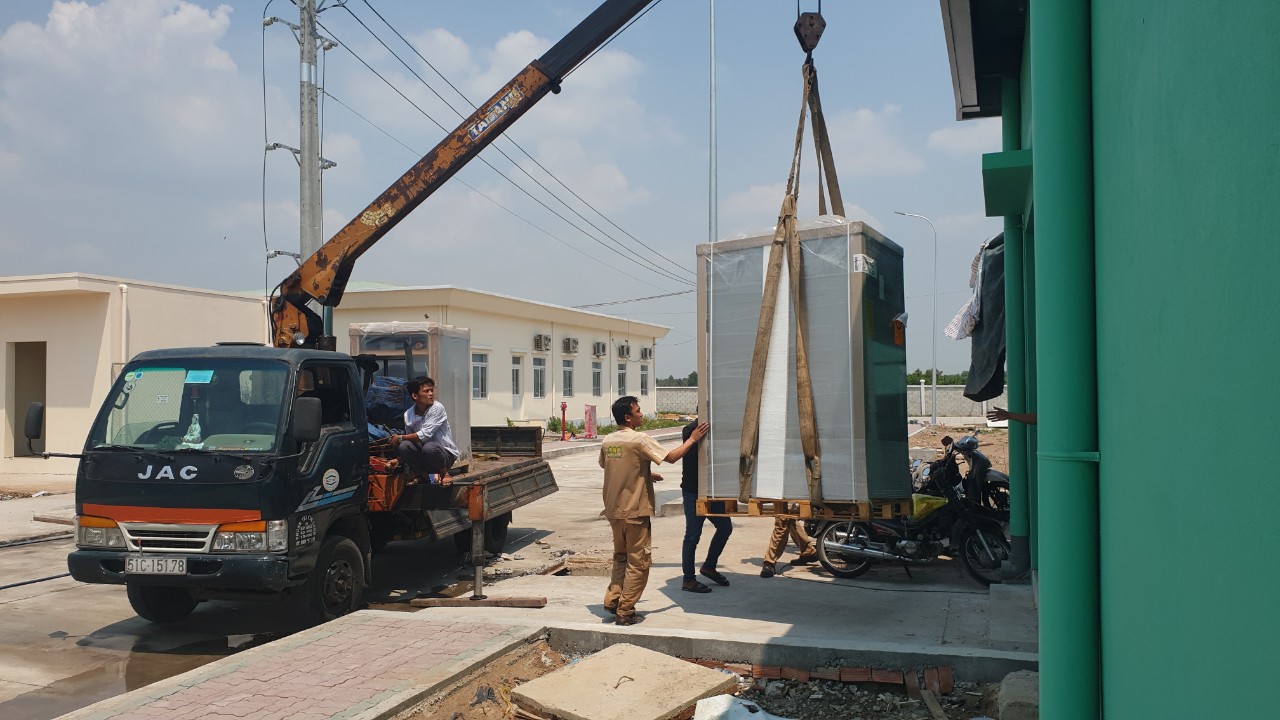 Máy giặt công nghiệp phục vụ công ty sản xuất thực phẩm