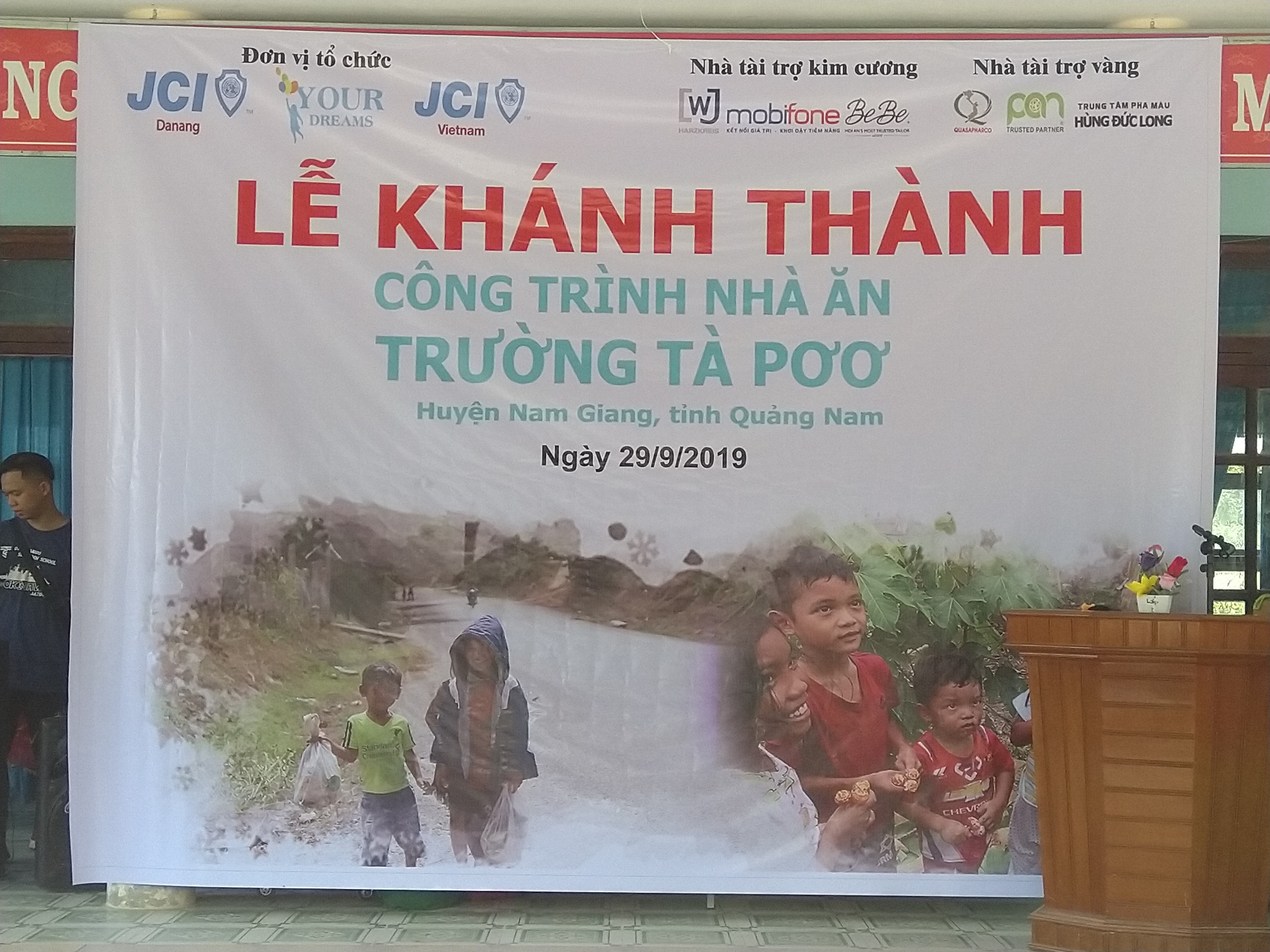 Chung tay cùng xã hội, công trình nhà ăn Trường TH & THCS Tà Pơơ