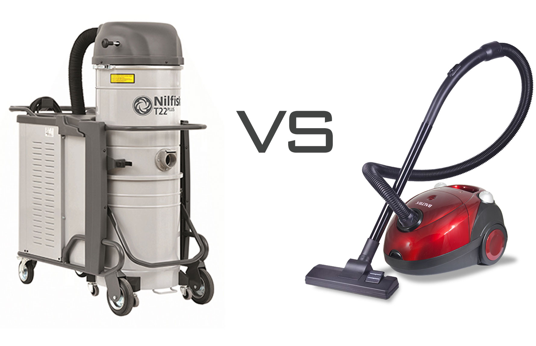 So sánh máy hút bụi công nghiệp và dân dụng