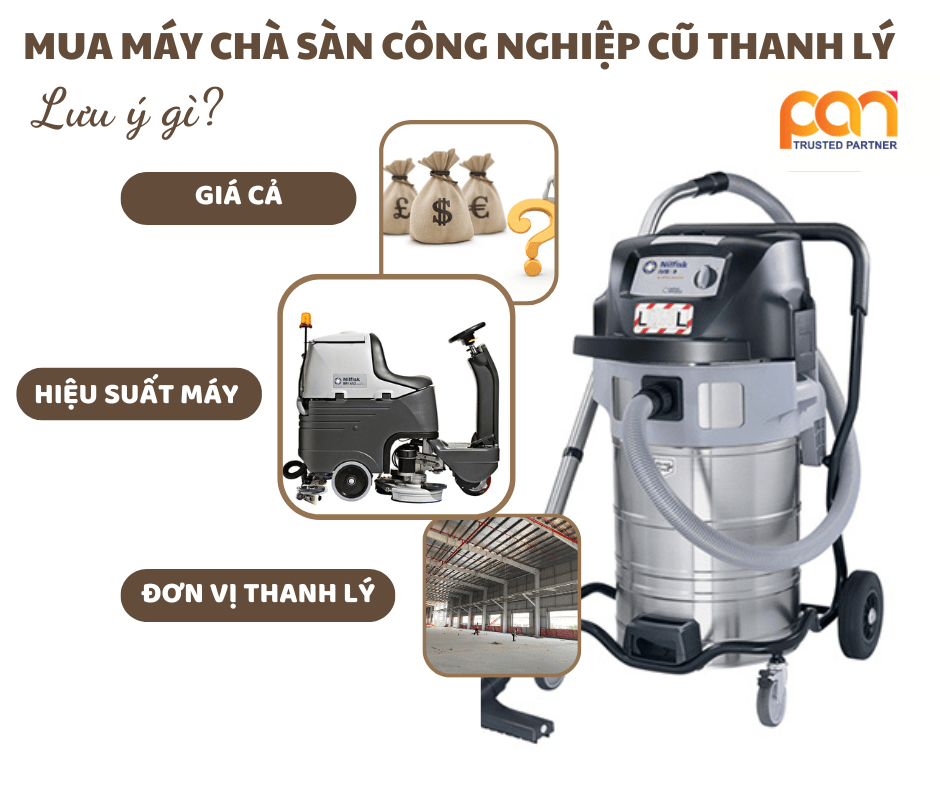 Thanh lý máy chà sàn công nghiệp cũ chính hãng, giá rẻ