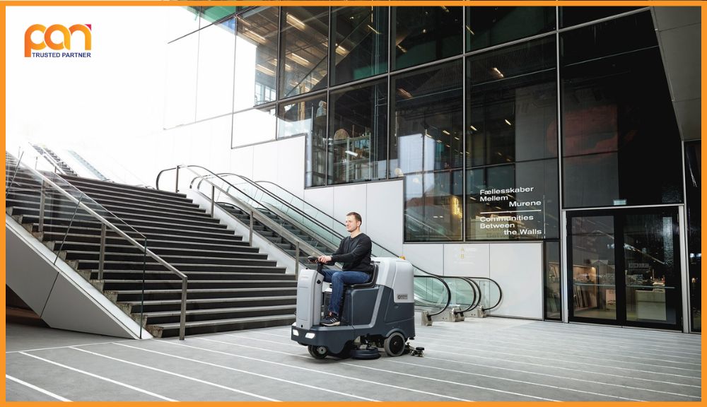 Máy chà sàn công nghiệp - Máy đánh sàn vệ sinh công nghiệp