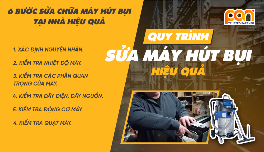 Cách sửa máy hút bụi đơn giản với những lỗi thường gặp