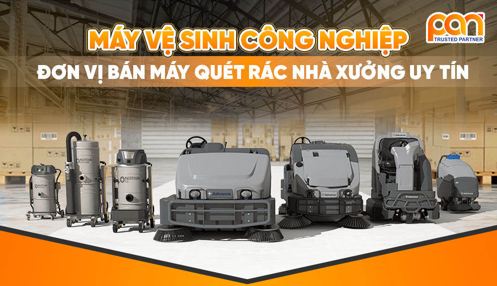 Máy quét rác nhà xưởng - Thiết bị vệ sinh nhà xưởng tiện ích thông minh
