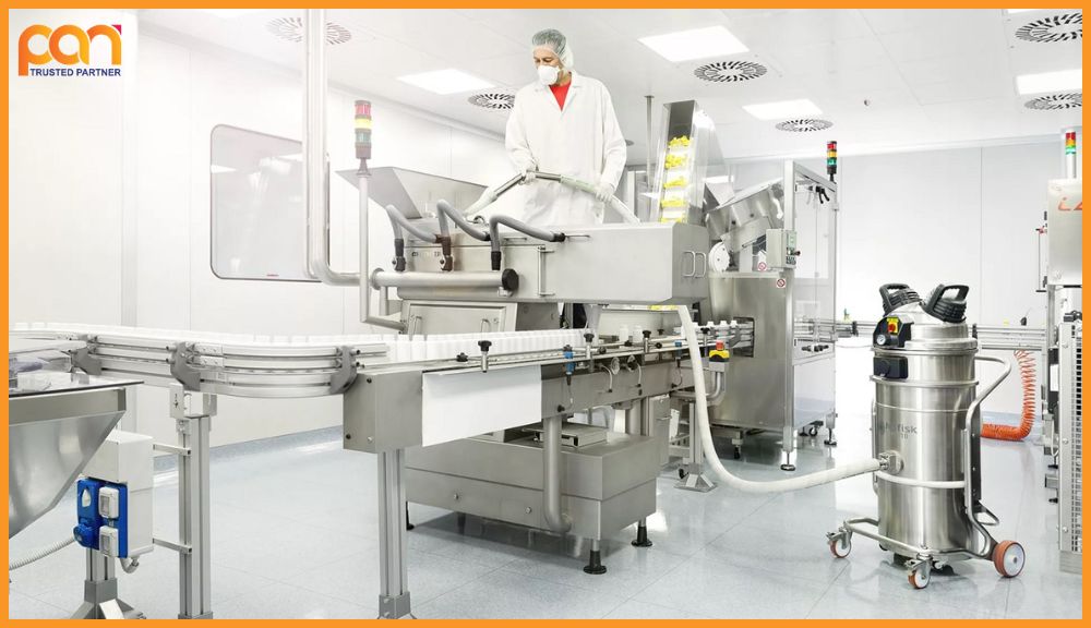 Đặc điểm máy hút bụi ngành dược phẩm, thực phẩm