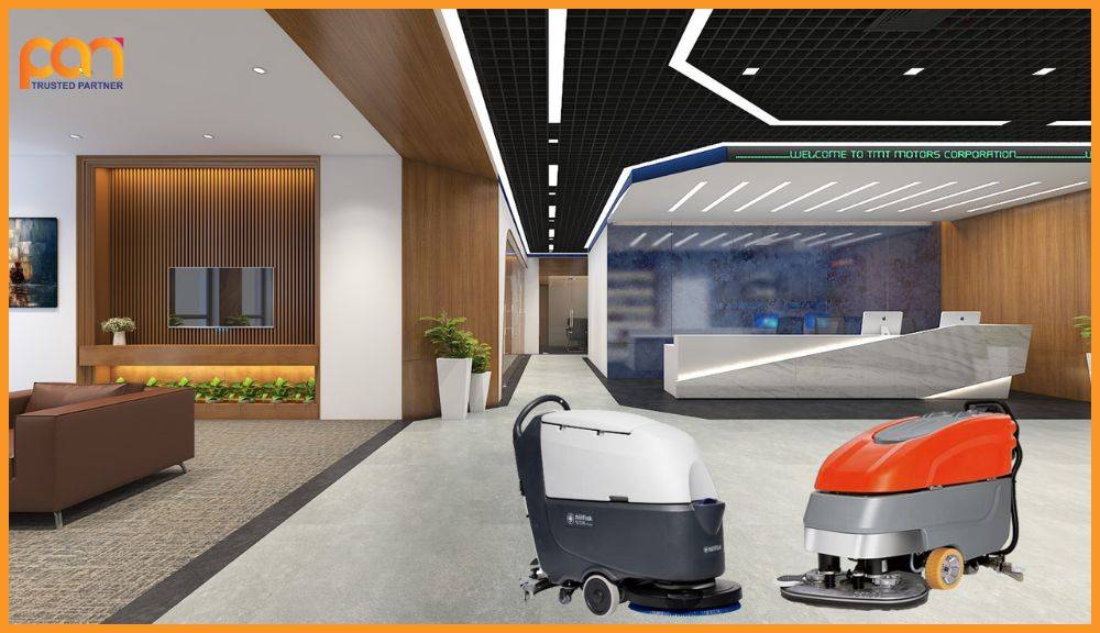 So sánh máy chà sàn liên hợp và máy lau sàn công nghiệp