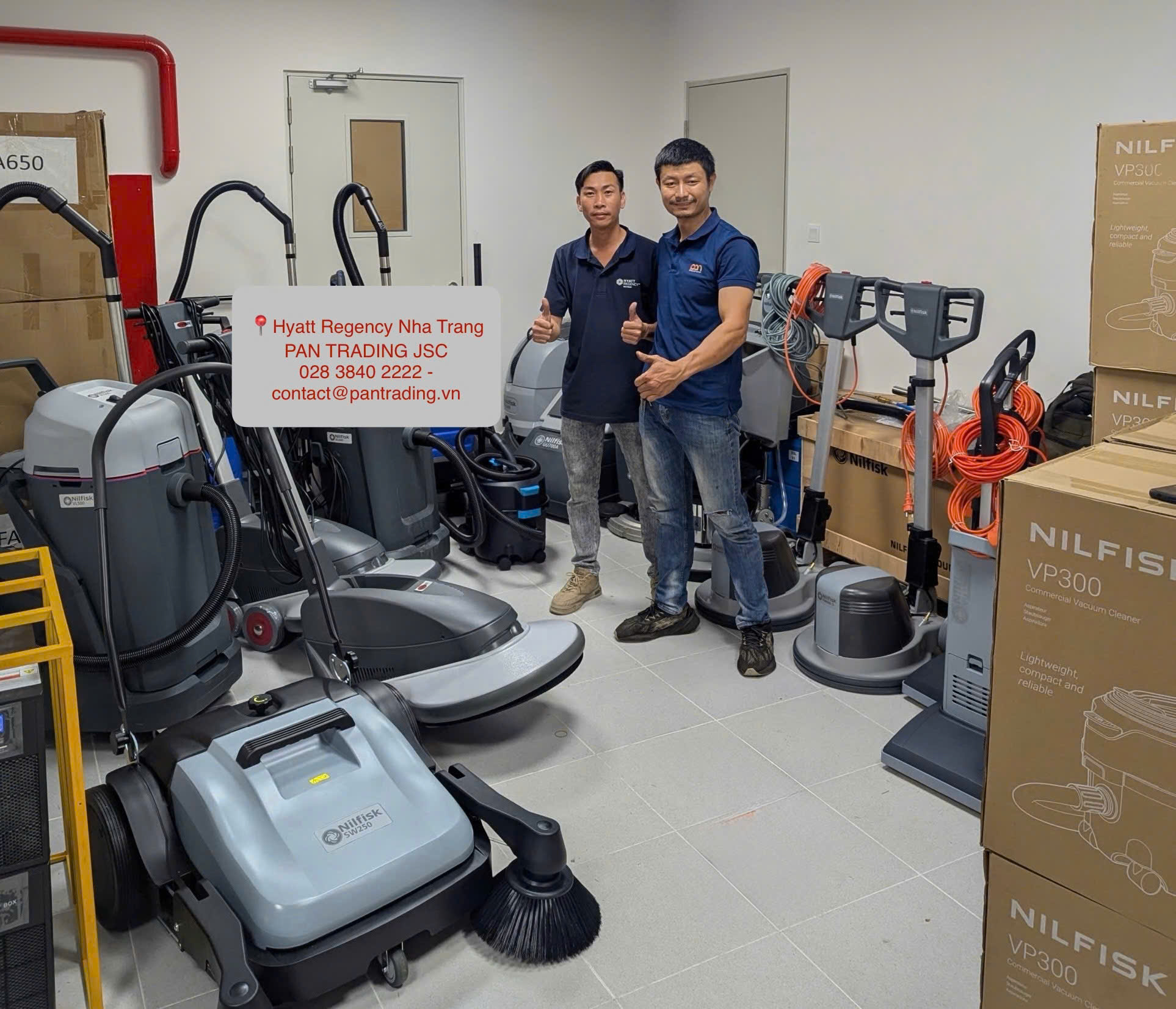 Pan Trading bàn giao loạt máy vệ sinh công nghiệp cho dự án Khách sạn 5 sao HYATT REGENCY Nha Trang