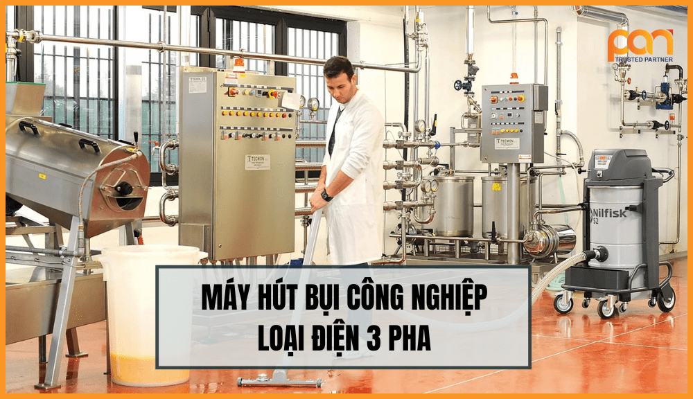 Máy hút bụi công nghiệp loại điện 3 pha là gì?